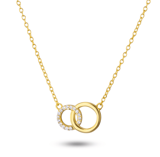 Collier doré Or jaune 18k assemblé d'oxyde de zirconium - Maison Di Giorgio