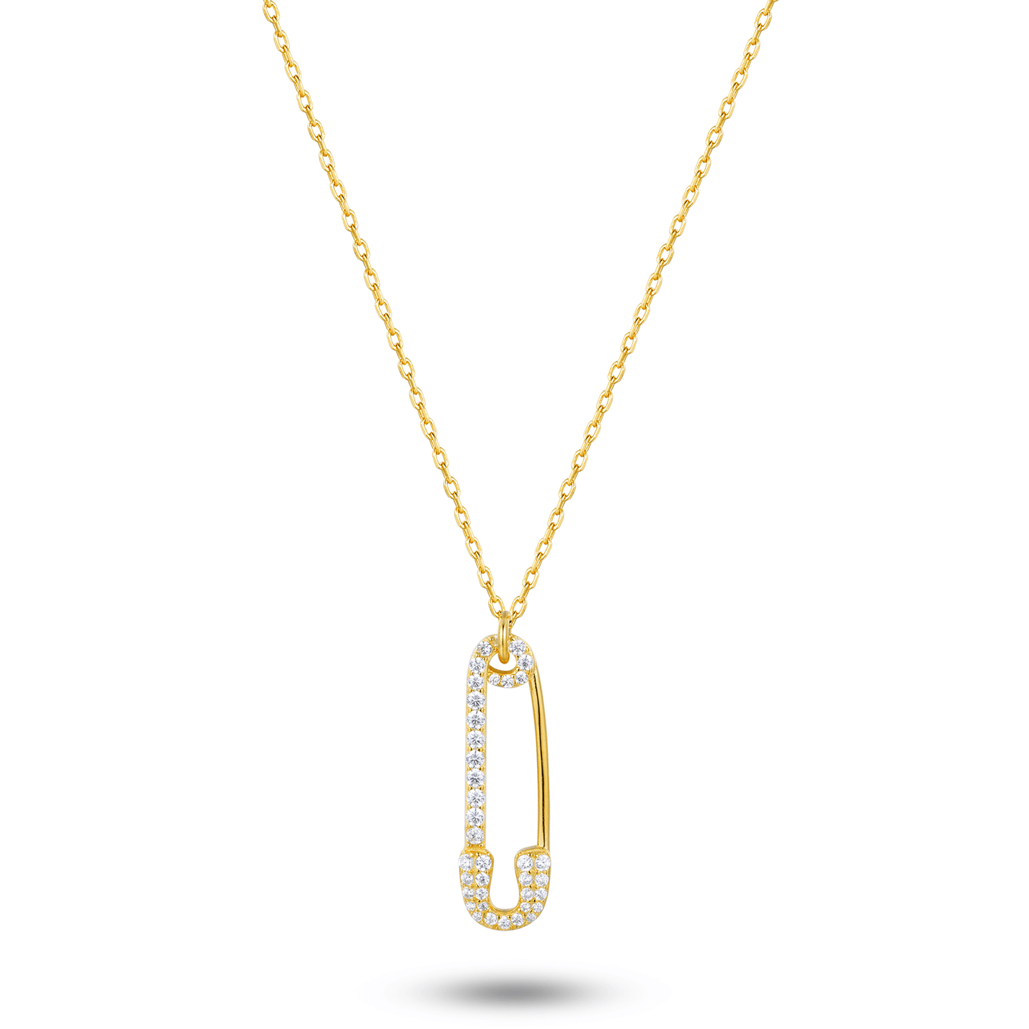 Collier doré Or jaune 18k assemblé d'oxyde de zirconium - Maison Di Giorgio