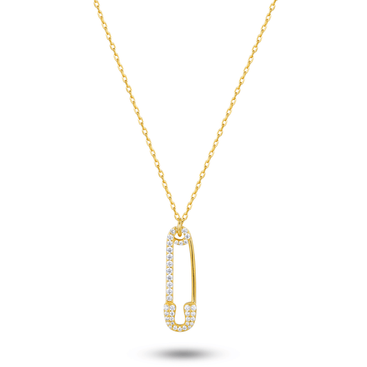 Collier doré Or jaune 18k assemblé d'oxyde de zirconium - Maison Di Giorgio