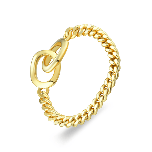 Bague dorée Or jaune 18k - Maison Di Giorgio