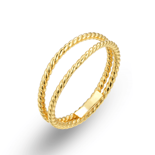 Bague dorée Or jaune 18k - Maison Di Giorgio