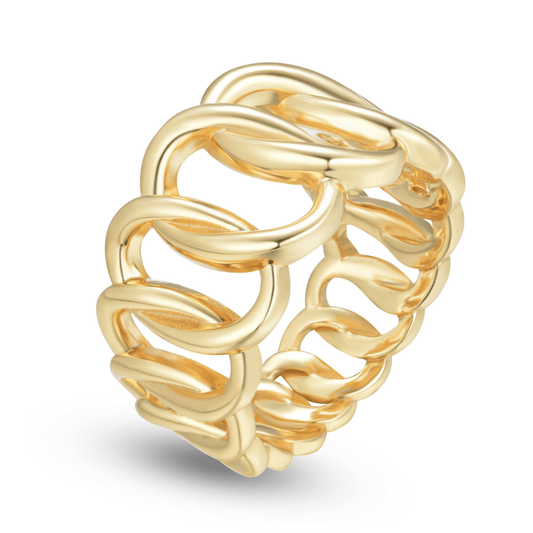Bague dorée Or jaune 18k - Maison Di Giorgio