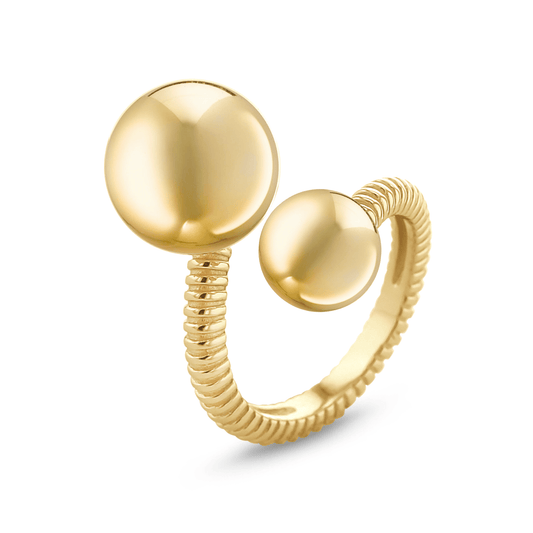 Bague dorée Or jaune 18k - Maison Di Giorgio