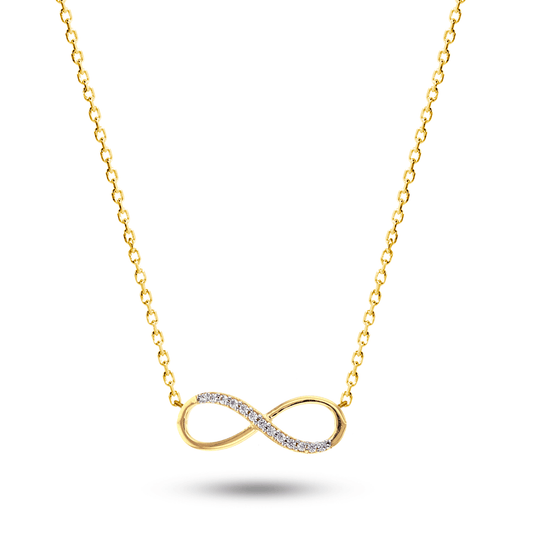 Collier doré Or jaune 18k assemblé d'oxyde de zirconium - Maison Di Giorgio