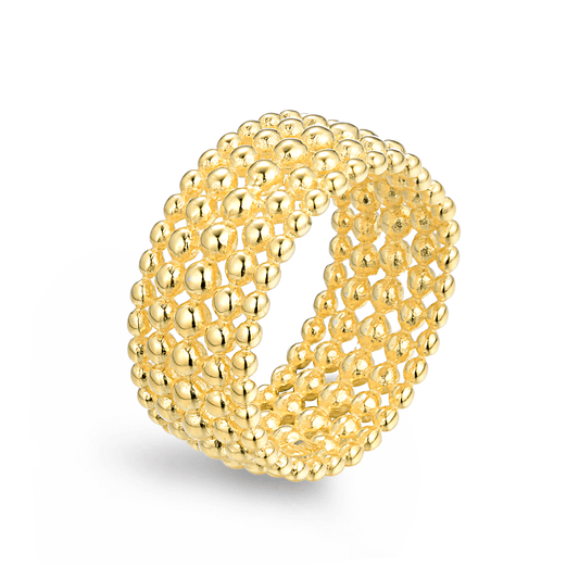 Bague dorée Or jaune 18k - Maison Di Giorgio