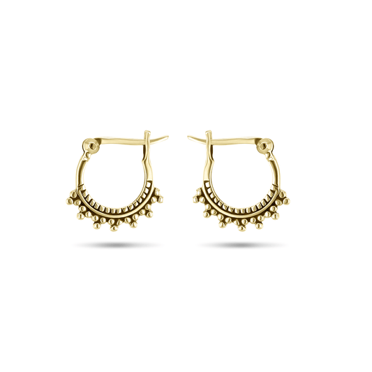 Boucles d'oreilles en Argent 925 doré Or jaune 18k - Maison Di Giorgio