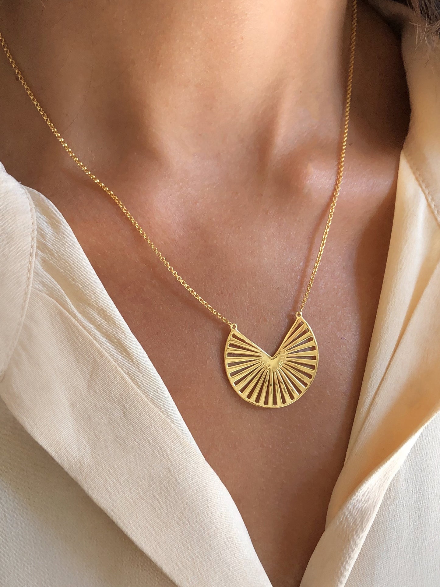 Collier en Argent 925 doré Or jaune 18k - Maison Di Giorgio