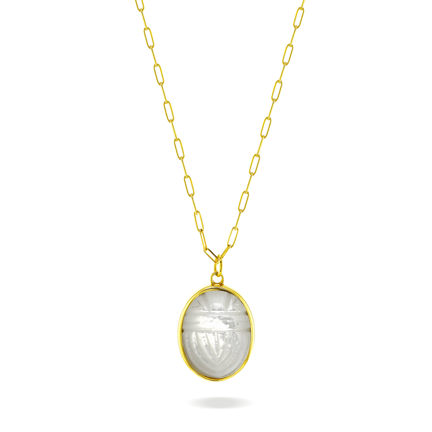 Collier doré Or jaune 18k assemblé de nacre - Maison Di Giorgio