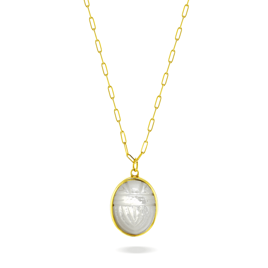 Collier doré Or jaune 18k assemblé de nacre - Maison Di Giorgio