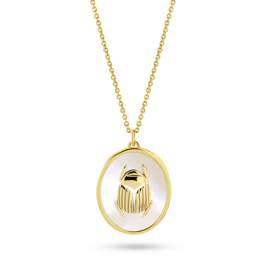 Collier doré Or jaune 18k assemblé de nacre - Maison Di Giorgio